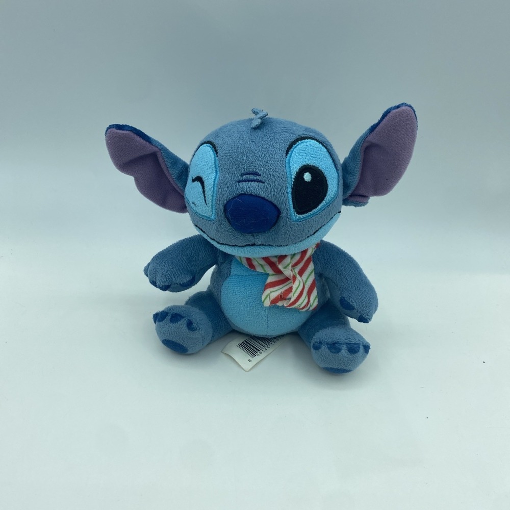 Disney Stitch Plush Winking Holiday Scarf‎